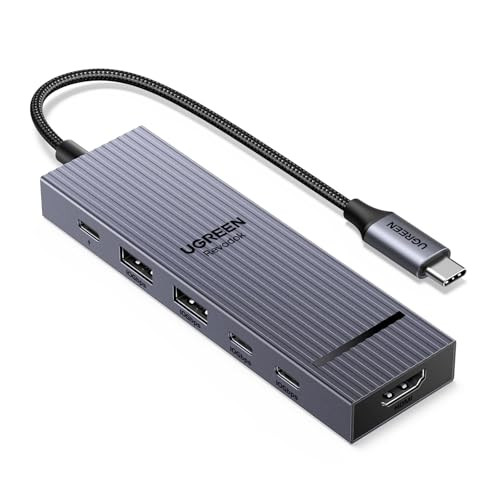 UGREEN Revodok Pro 6-in-1 USB-C Hub with 10Gbps, 4K@60Hz HDMI & 100W PD