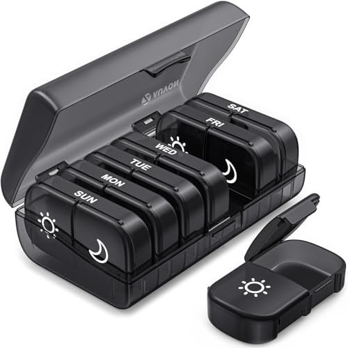 AUVON Weekly Pill Organizer with UV Protection Deal