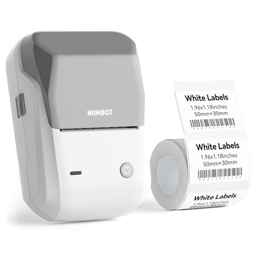 B1 Label Maker for School Home Office Labeling Silver Gray/Gray White Deal