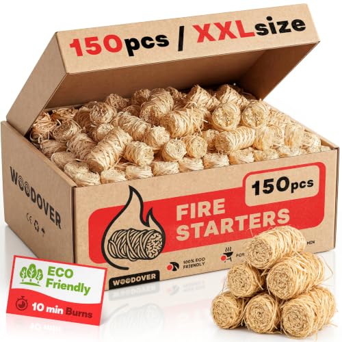 WOODOVER 150 pcs Large Fire Starters Deal
