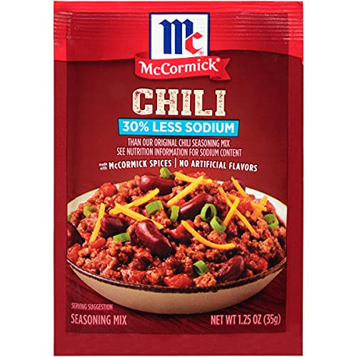 McCormick 30% Less Sodium Chili Seasoning Mix 12-Pack