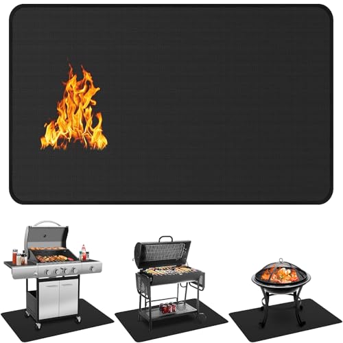 Protebox 48 x 30 inch Under Grill Mats for Outdoor Grill