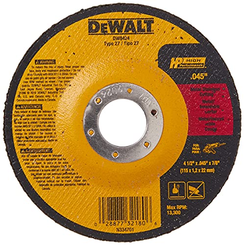 DeWALT Type 27 Metal Stainless Thin Cutting Wheel 4 1/2"x .045" x 7/8" Deal