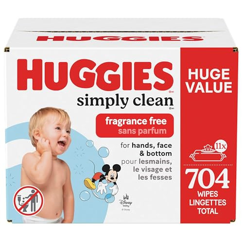 Huggies Simply Clean Baby Wipes 11-Pack 64-Count