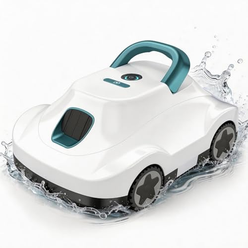 Cordless Robotic Pool Cleaner 180-Min Runtime
