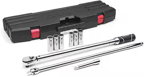 HUSKY Tire Change Kit (9-Piece) with 1/2" drive torque wrench