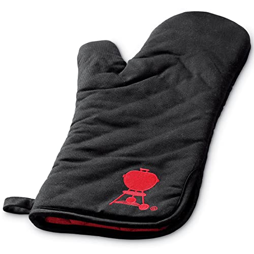 Weber BBQ Grill Mitt w/ Red Kettle Embroidery