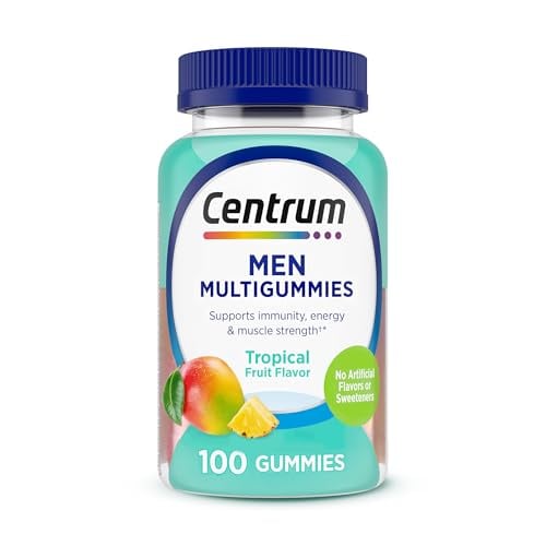 Men's Centrum Multi-Gummies Supplement 100-Count