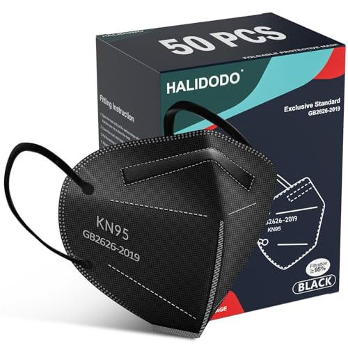 HALIDODO KN95 Face Masks 50-Pack