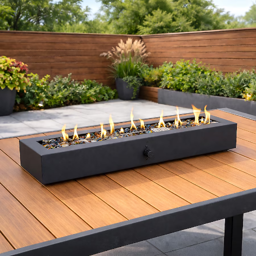 allen + roth 28" Rectangle Portable Liquid Propane Fire Pit Deal