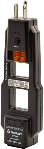 Triplett ET200 AC Line Splitter & GFCI Outlet/Receptacle Tester