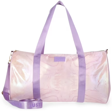 Justice Girls Print Round Duffle Bag, Pink Deal