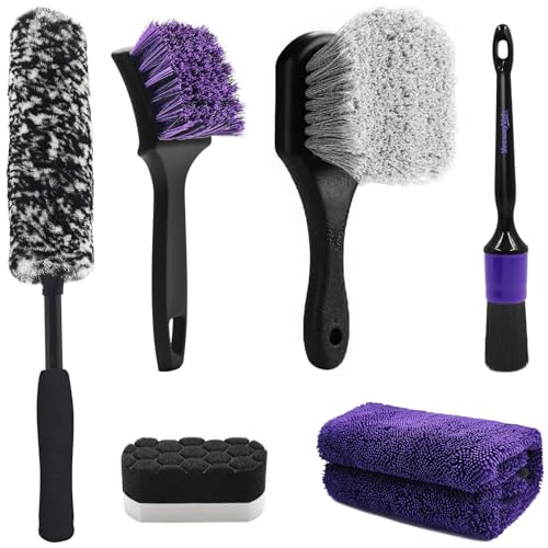 YeewayVeh Car Wheel & Tire Detailing Brush Kit 6-Piece Deal
