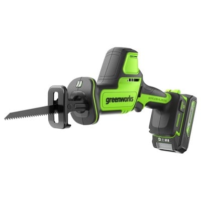 Greenworks POWERALL 24V Cordless Brushless 1in 3000 SPM Recip Saw with 2Ah Battery and Charger Deal