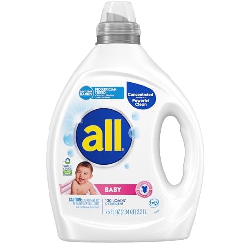 (Prime Deal) All Baby Laundry Detergent Liquid, 75oz 100 Loads Deal
