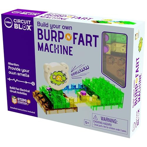 E-Blox Building Blocks STEM Circuit Kit, Build Your Own Burp & Fart Machine