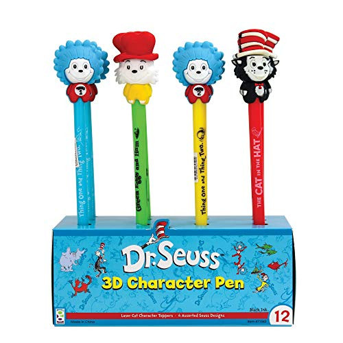 Raymond Geddes Dr. Seuss 3D Character Ink Pens 12-Pack