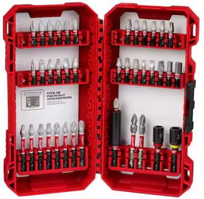Milwaukee SHOCKWAVE Impact Duty Alloy Steel Screw Driver Drill Bit Set (40-Piece) Deal