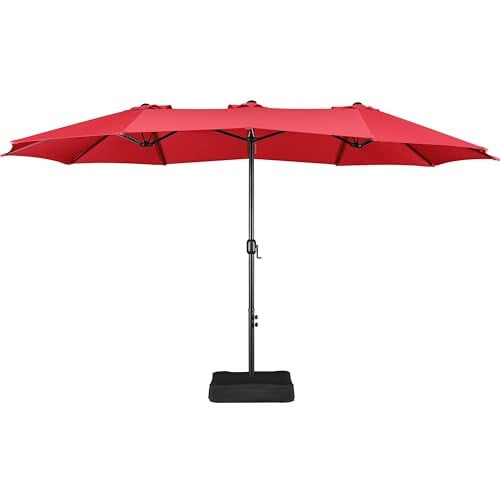 Yaheetech 15 FT Triple-size Patio Umbrella w/Base Included Deal