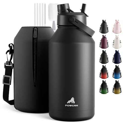 Powcan Insulated Stainless Steel Water Bottle 64-Oz