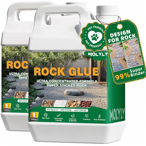 MOLYLY Rock Glue for Landscaping 2 Gallon Deal