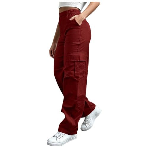 Cargo Pants Lightweight Wide Leg High Waisted   Deal