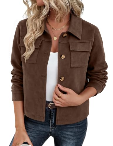 Zeagoo Faux Suede Cropped Jacket Deal