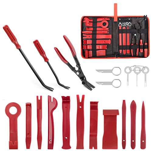 GOOACC 19Pcs Trim Removal Tool Set with Pliers & Storage Bag