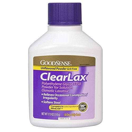 GoodSense ClearLax Polyethylene Glycol 3350 Powder for Solution, 17.9 Ounce Deal