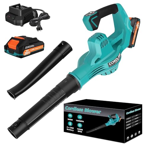 Cordless Leaf Blower with 2 Batteries & Charger Deal
