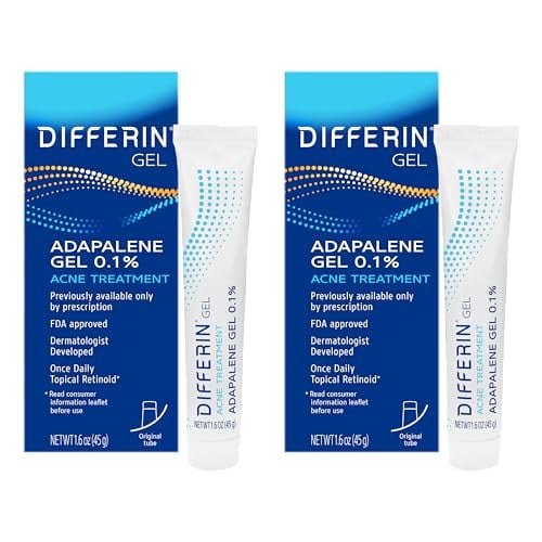Differin Adapalene Gel 0.1% Acne Treatment Gel 2-Count Deal