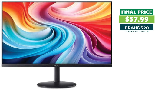 Acer Essential SB243Y G0bi 120Hz 1080p Computer Monitor Deal
