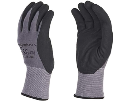 Amazon Basics Nitrile Work Gloves XL 12-Pair