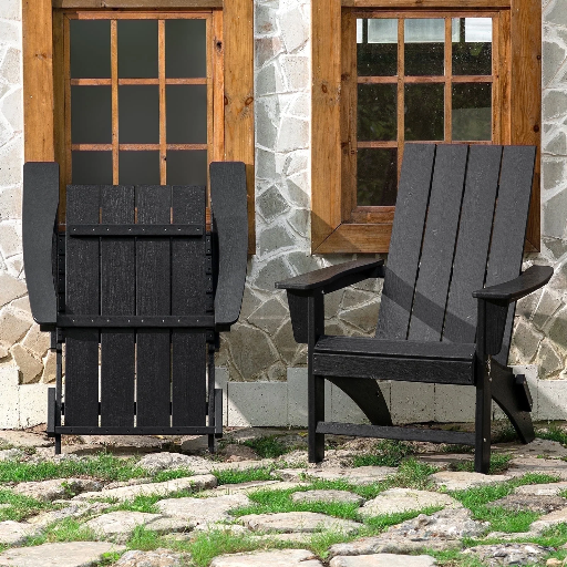 Garpans Outdoor Folding Adirondack Chair