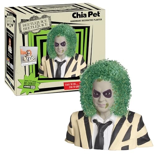 Chia Pet Beetlejuice Decorative Pottery Planter Deal