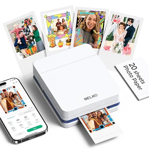 PP01 Color Mini Portable Instant Smartphone Inkjet Printer White Deal