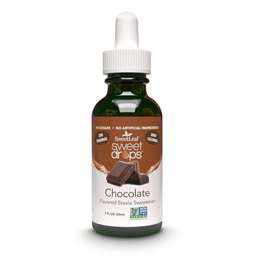 SweetLeaf Sweet Drops Flavored Stevia Liquid Sweetener Chocolate 2-Oz