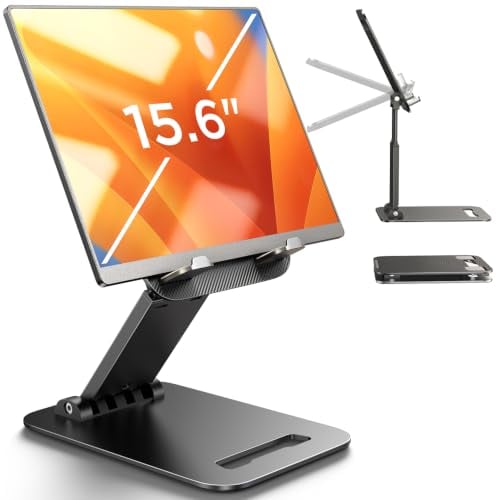 Lisen Foldable Tablet Stand & Holder for iPad, Phones & Tablets (Black) Deal
