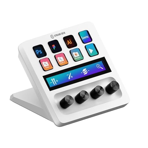 Elgato Stream Deck + Studio Controller w/ Customizable Touch Strip and Dials (White) Deal