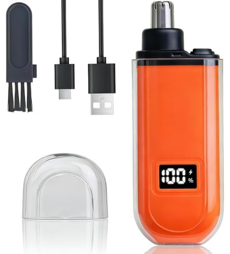 Electric Nose Hair Trimmer for Men Women Rechargeable Mini Travel Trimmer with LED Display Deal