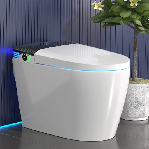 BCANHOME Smart Toilet with Tankless Bidet Wash, Auto Open Lid, 1.28 Gallons Auto Dual Flush Deal