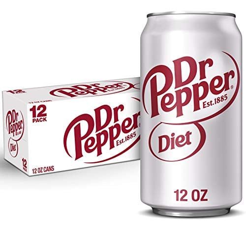 Diet Dr Pepper Soda, 12 fl oz cans, 12-Pack Deal