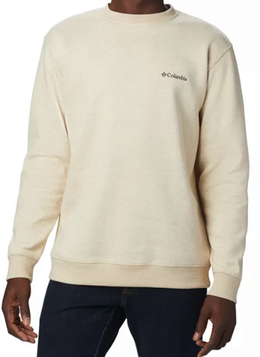 Columbia Men's Hart Mountain II Crew Sweatshirt Oatmeal Heather Deal