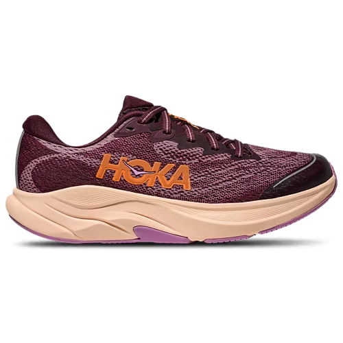 Girls' HOKA Rincon 4 Running Shoes, Mauve/Black Cherry (Sizes 4–6.5)