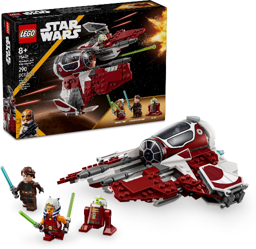 LEGO Star Wars: The Clone Wars Ahsoka's Jedi Interceptor Spaceship Building Toy