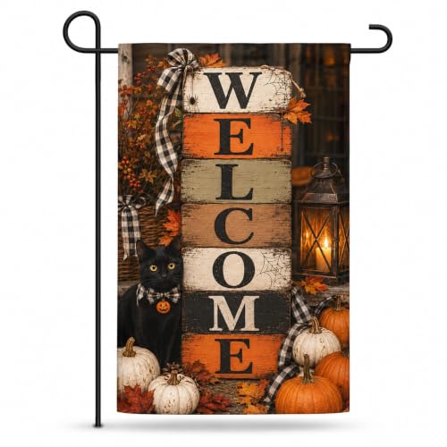 Halloween Welcome Garden Flag