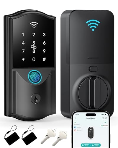 Built-in WiFi Fingerprint Keypad Deadbolt