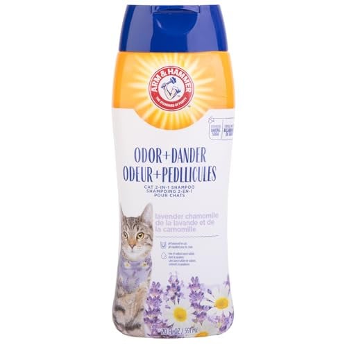 20-Ounce Arm & Hammer 2-in-1 Deodorizing & Dander Reducing Cat Shampoo (Lavender Chamomile) Deal