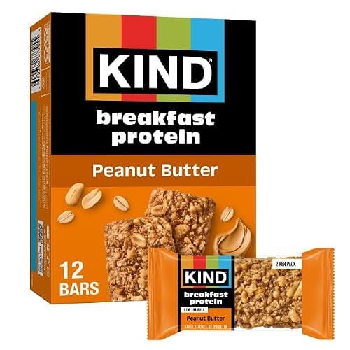 KIND Breakfast Protein Bars Peanut Butter 6 Count Deal