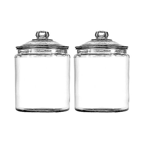 2-Pack 1-Gallon Anchor Hocking Heritage Hill Glass Jar with Lid